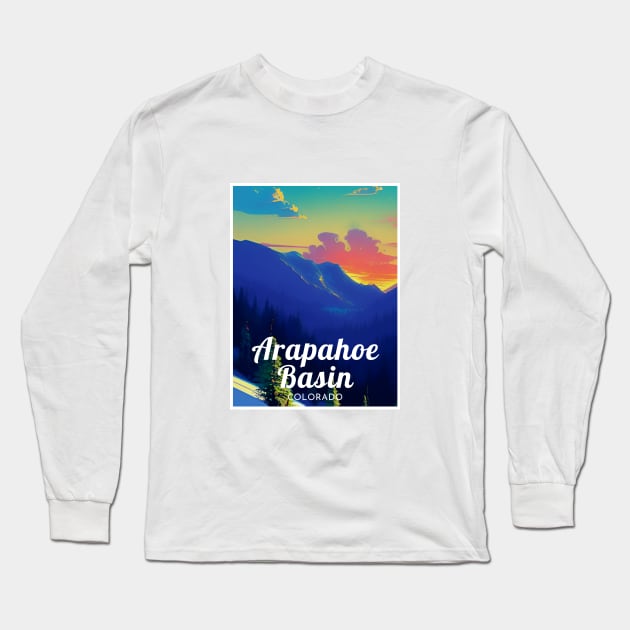 Arapahoe Basin Colorado United States ski Long Sleeve T-Shirt by UbunTo